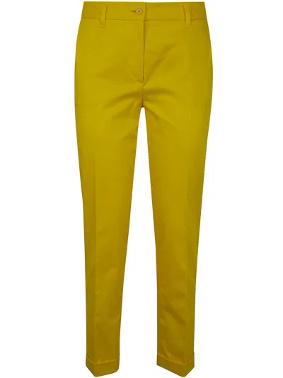 Aspesi Classic Regular Trousers In Yellow