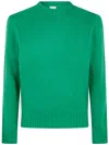 Aspesi "classic" Round Neck Sweater In Green