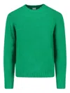 Aspesi "classic" Round Neck Sweater In Green