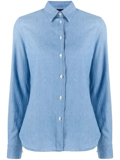 Aspesi Classic Shirt In Blue
