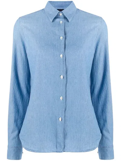 Aspesi Classic Shirt In Blue