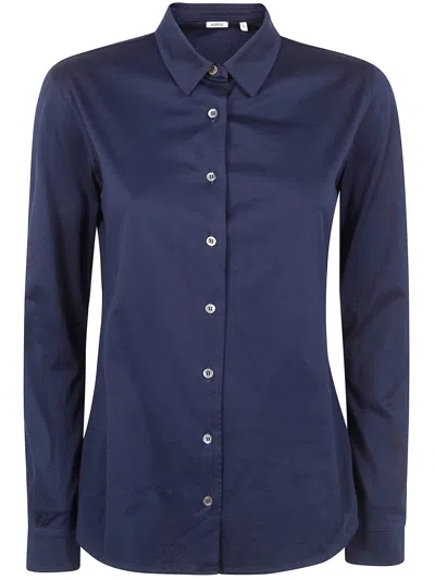 Aspesi Classic Shirt In Blue