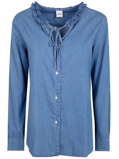 Aspesi Classic Shirt In Blue