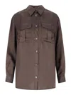 Aspesi Long Sleeve Shirt In Marrón