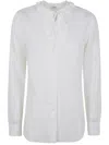 Aspesi Ruffled-collar Shirt In White