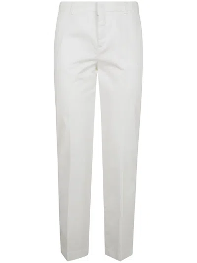 Aspesi Classic Straight Trousers In White