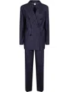 Aspesi Classic Suit With Doublebreast Jacket In Denim