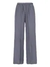 Aspesi Classic Tailored Grey Trousers With Straight Leg Cut In Gray