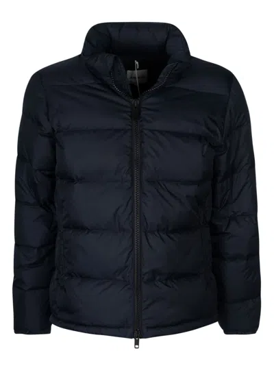 Aspesi Classic Zip Padded Jacket In Navy