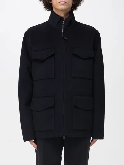 Aspesi 'nelson' Wool Double Field Jacket In Black