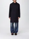 Aspesi Long Tailored Coat In Smooth Polyester Finish In Black