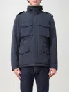 Aspesi Mini Field High-neck Zip-up Jacket In Blau