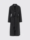 Aspesi Single-breasted Wool Coat In Black