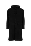 Aspesi Wool Blend Parka Jacket In Black