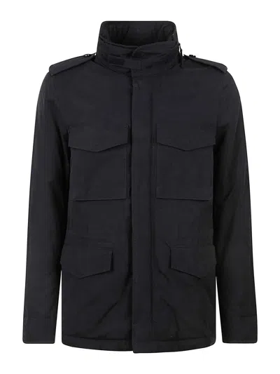 Aspesi Coat In Blue/black