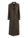 Aspesi Button-front Flap Pocket Coat In Brown