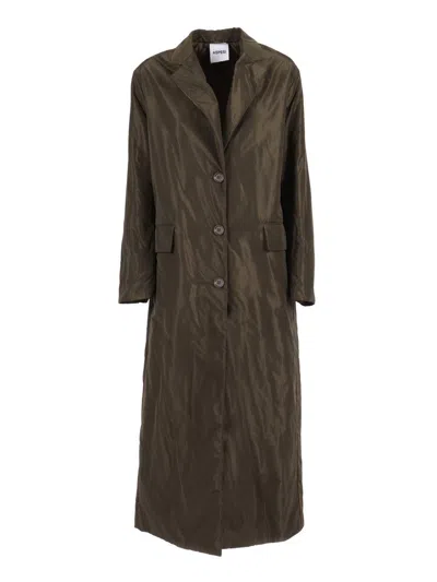 Aspesi Button-front Flap Pocket Coat In Black