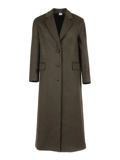 Aspesi Three-button Wool Coat In Gray