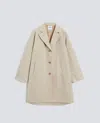 Aspesi Coat Lined In Cotton And Polyester Canvas In Multi