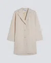 Aspesi Coat Lined In Cotton And Polyester Canvas In Neutral