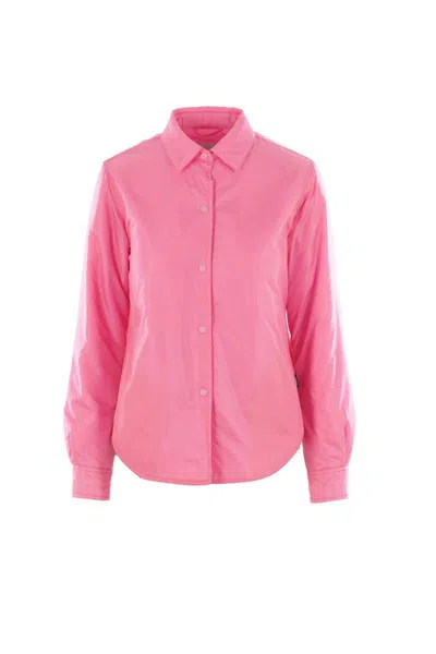 Aspesi Padded Shirt Jacket In Pink