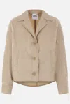 Aspesi Cropped Jacket In Brown