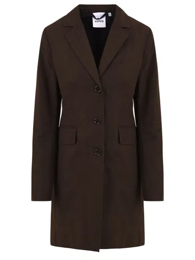 Aspesi Coats In Brown