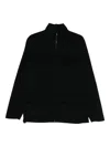 Aspesi Pocketed Zipped Single-breasted Coat In Black