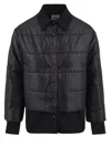 Aspesi Coats Blue In Black