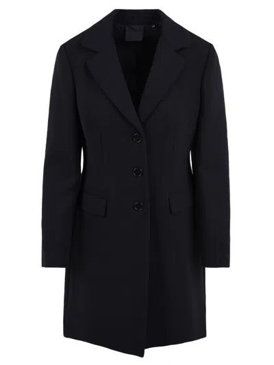 Aspesi Coats Blue In Black