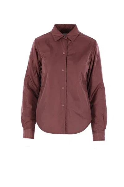 Aspesi Coats In Burgundy