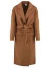 Aspesi Coats Camel In Brown