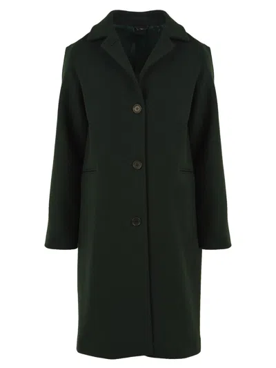 Aspesi Coats Green In Black