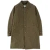 Aspesi Buttoned Cotton Coat In Green