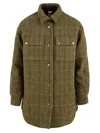 Aspesi Coats Grey In Green