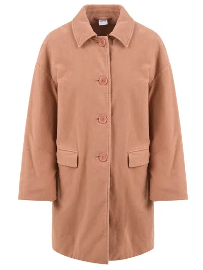 Aspesi Coats Pink In Brown