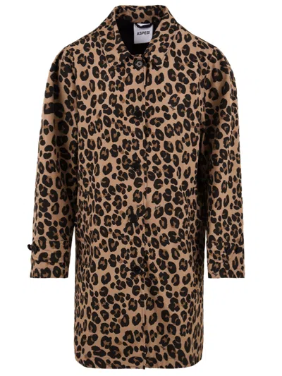Aspesi Coats Spotted In Brown