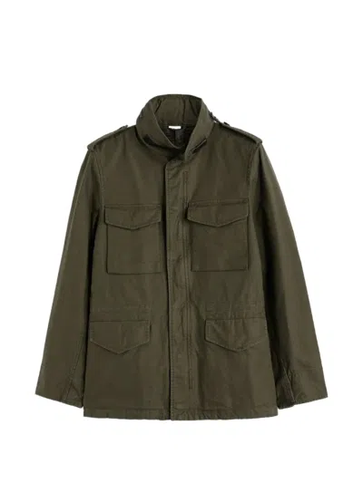 Aspesi Collared Jacket In Green