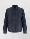 Aspesi Collared Jacket With Button Cuffs And Pockets In Blue