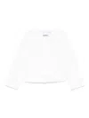 Aspesi Collarless Jacket In White