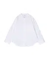 Aspesi Collarless Patch Pocket Shirt In White