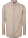 Aspesi Comma Shirt Long Sleeves In Brown