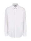 Aspesi White Cotton Classic Collar Shirt In White