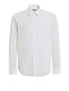 Aspesi White Cotton Classic Collar Shirt In White