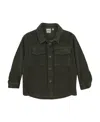 Aspesi Corduroy Button Shirt In Black