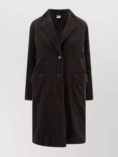 ASPESI CORDUROY FLAP POCKETS LONGLINE NOTCHED LAPELS