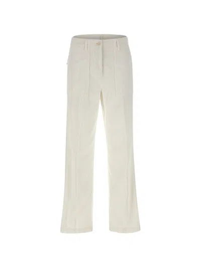 Aspesi Corduroy Trousers In White