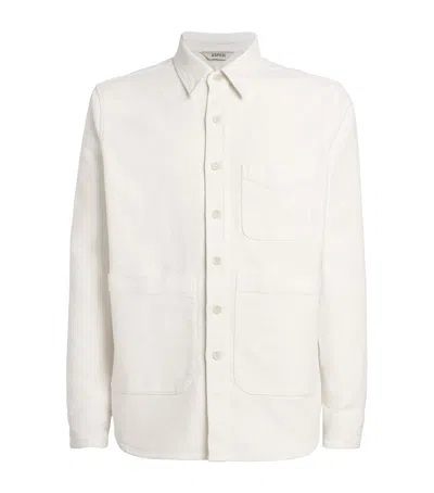 Aspesi Cotton 3-pocket Overshirt In White