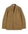 Aspesi Cotton And Linen Canvas Jacket In Soil