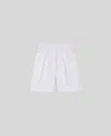 Aspesi Cotton And Linen Gabardine Bermuda Shorts